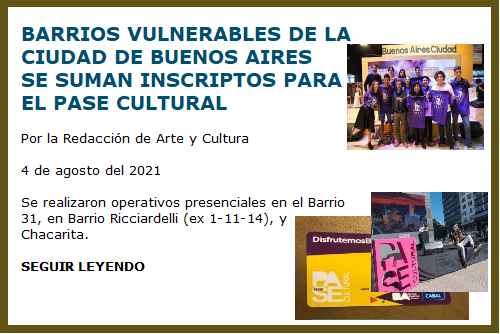 PASE CULTURAL